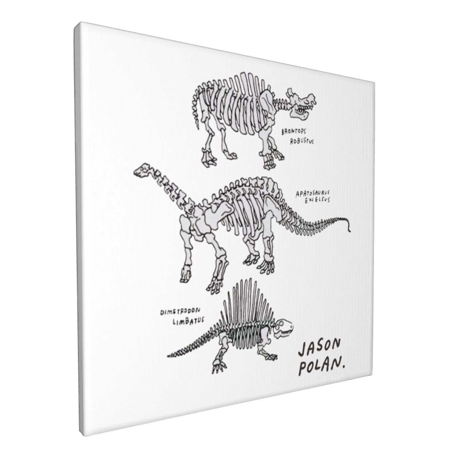 Amazon.co.jp: アートフレーム 恐竜柄 Jason polan ポスター 北欧 絵画